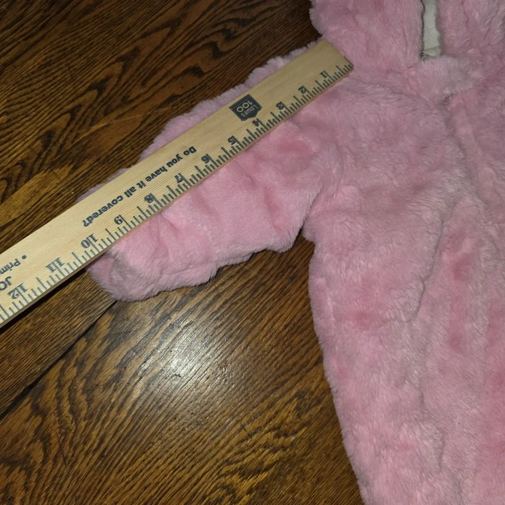 Pink 0/3 MO Wonder Nation Winter Outfit Soft Fluffy Warming Sack Infant Newborn